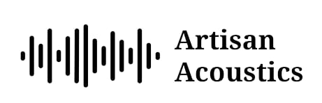 Artisan Acoustics logo: a row of vertical waveform bars next to the words Artisan Acoustics.